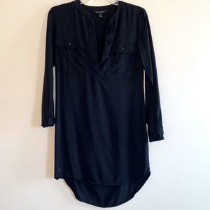 Size 0 Banana Republic black tunic dress. Worn once, small blemish-can be clean
